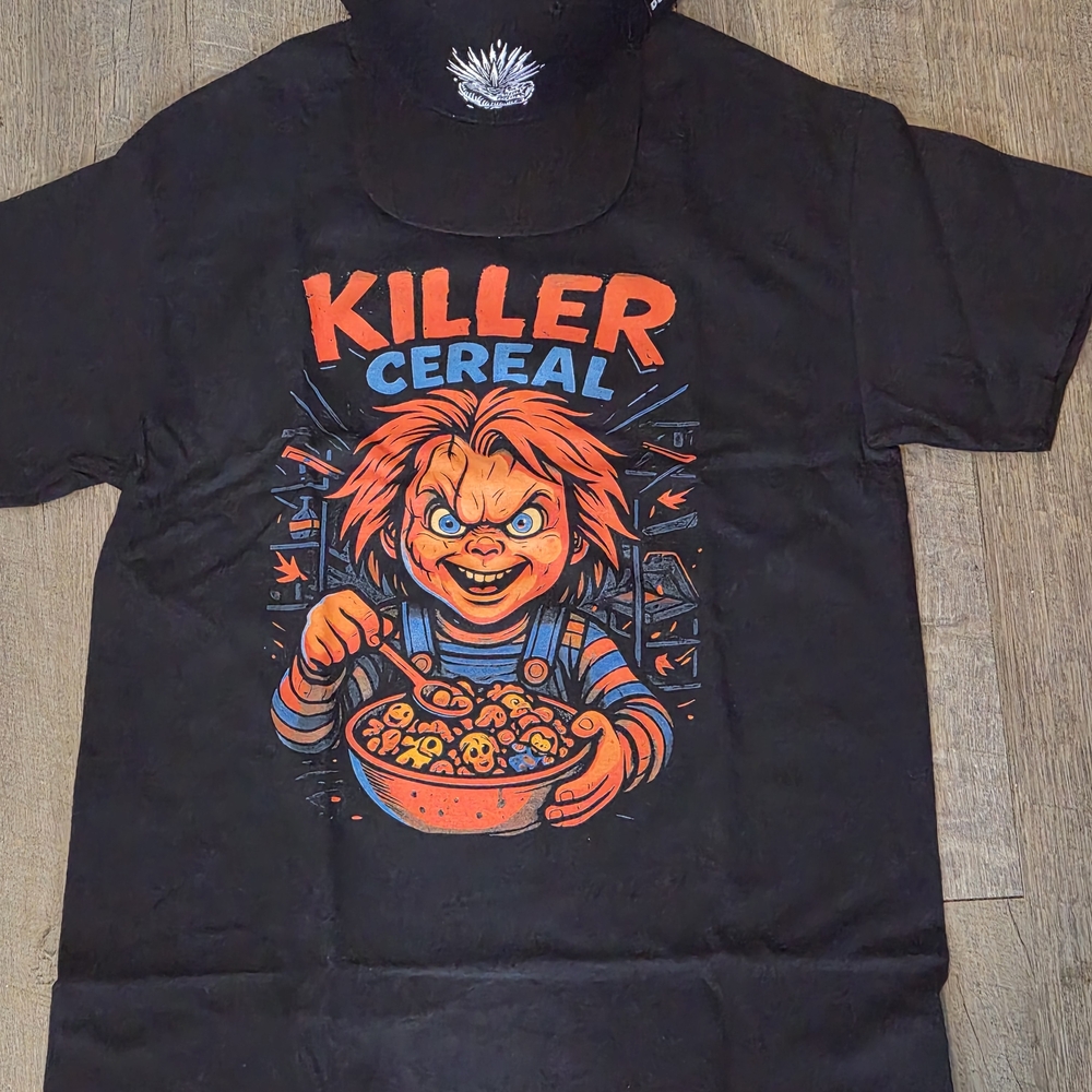 Killer Cereal  Chucky Black T-Shirt